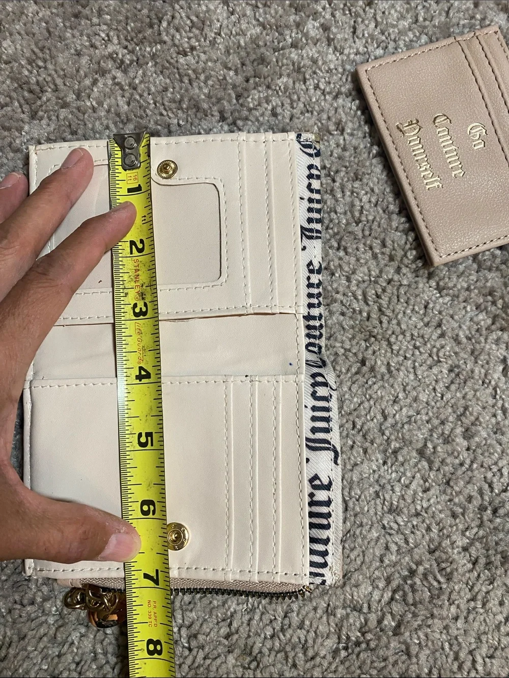 Juicy Couture Pale Pink Card Holder and Coin Pouch Set
